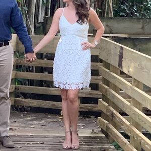 Crochet Floral Dress